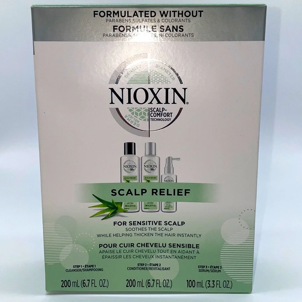 Nioxin Scalp Relief for Sensitive, Dry and Itchy Scalp Kit